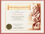 Award certificate from the New Mexico Book Association